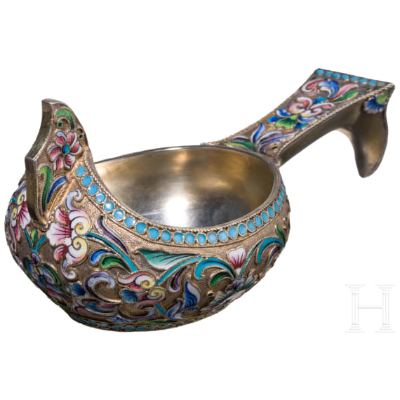 Cloisonn&eacute;-Email-Kowsch, Russland, Moskau, M. Zorin, 1908