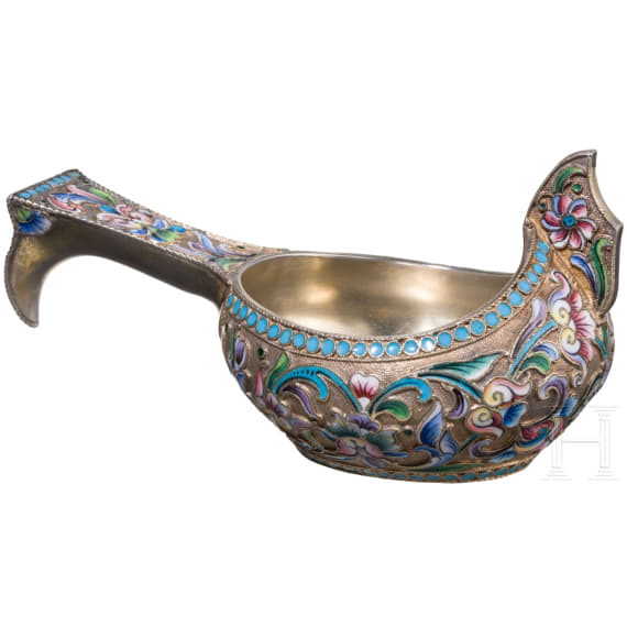 Cloisonn&eacute;-Email-Kowsch, Russland, Moskau, M. Zorin, 1908