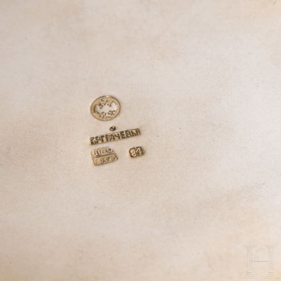 Cloisonn&eacute;-Email-Kowsch, Russland, 2. H&auml;lfte des 20. Jhdts.