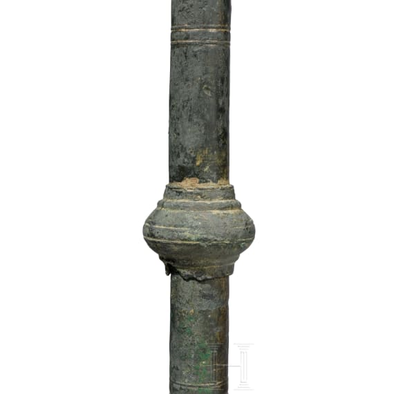 Paar sp&auml;tantiker Kandelaber aus Bronze, 5. - 6. Jhdt.