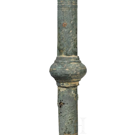Paar sp&auml;tantiker Kandelaber aus Bronze, 5. - 6. Jhdt.