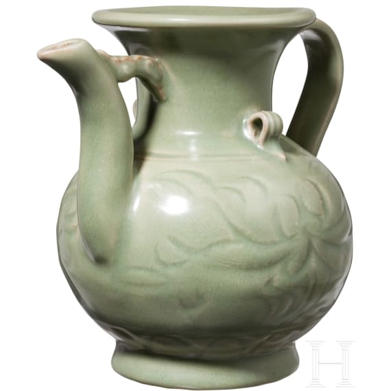 Longquan Seladon Krug mit Blumen, China, wahrscheinlich Ming-Dynastie