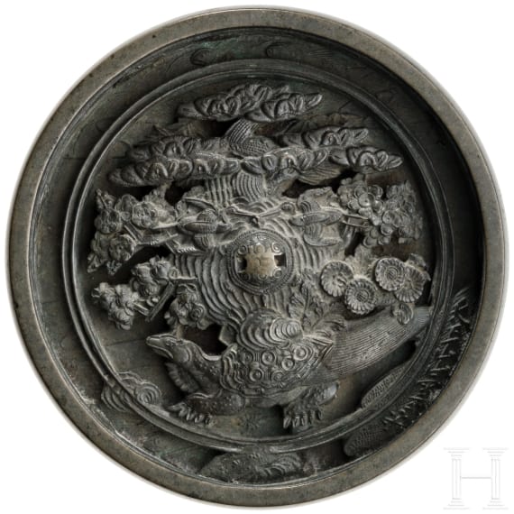 Bronzespiegel (Kagami), Japan, Edo-Periode