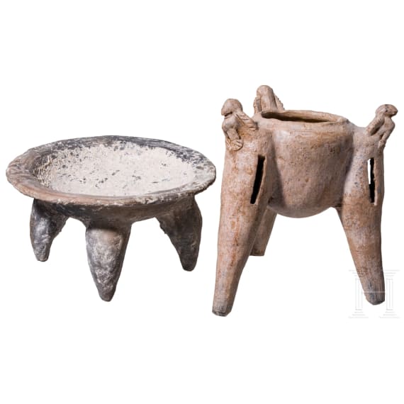 Zwei pr&auml;kolumbische Schalen, Costa Rica/Guatemala, wohl 500 - 1300 n. Chr.