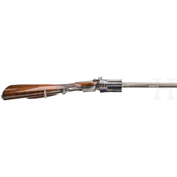 A percussion revolver-shotgun by Fischer in Schaffhausen