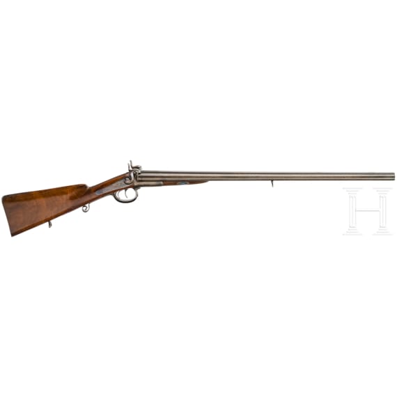 A pinfire side by side shotgun by Loos & Sohn