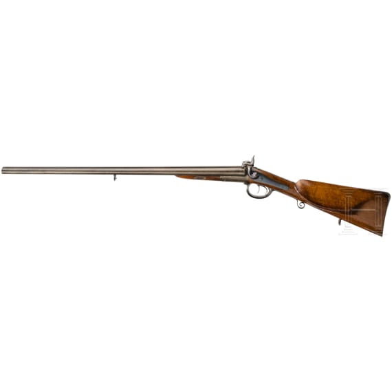 A pinfire side by side shotgun by Loos & Sohn