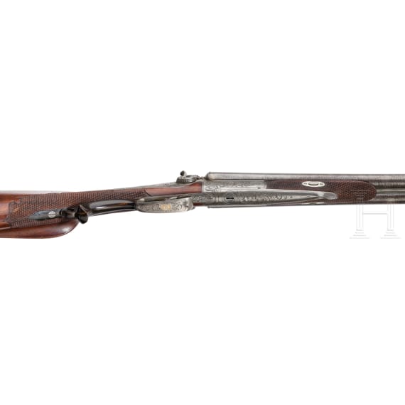 A side-by-side shotgun by Klein in Bamberg, ca. 1900