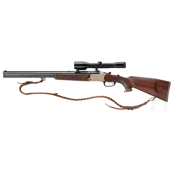 A Blaser combination gun, with Zeiss scope