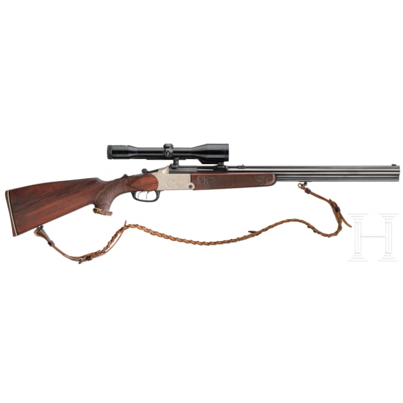 A Blaser combination gun, with Zeiss scope