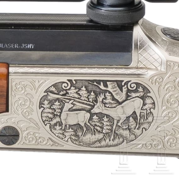 A Combination Rifle by Blaser, with scope