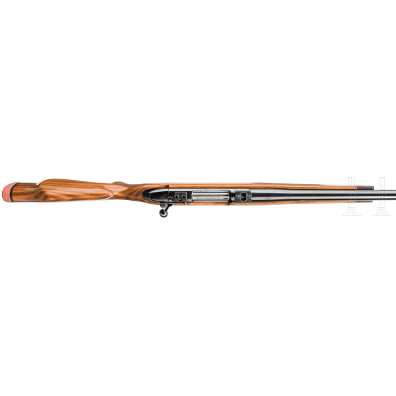 A Weatherby Mark V, with Zeiss scope