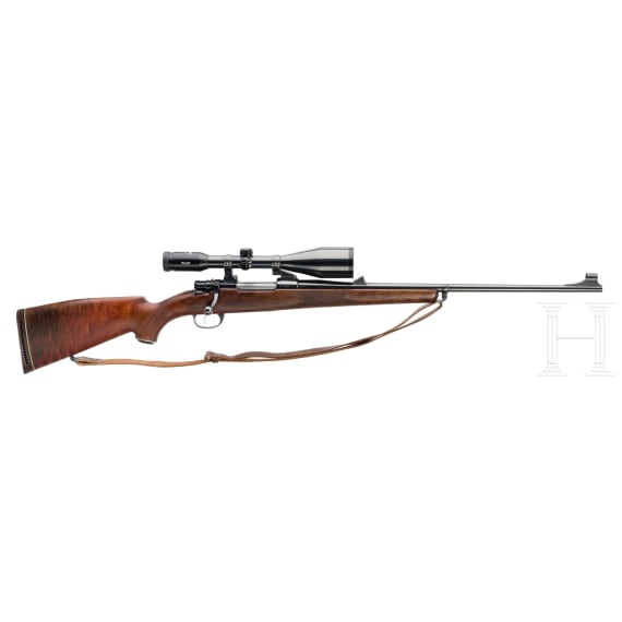 A Zastava repeating rifle with Swarovski scope