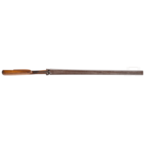 A Haetge pin-fire side-by-side shotgun, Berlin, ca. 1870