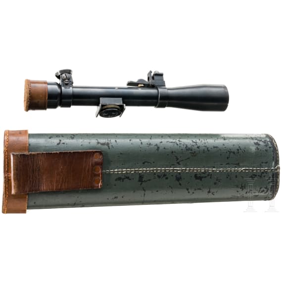 A WW1 Goerz 4x Sniper Scope, in case
