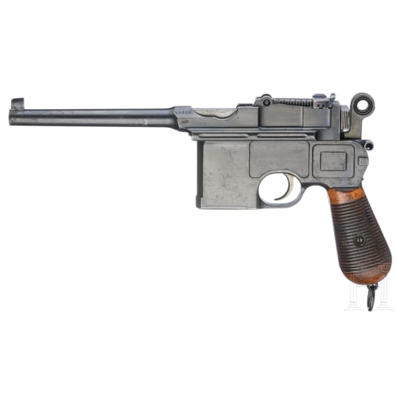 A Mauser C 96 " Large Ring Hammer", with matching shoulder stock
