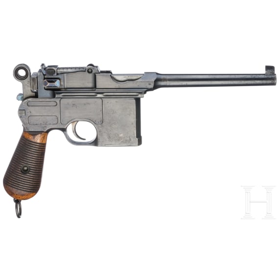 A Mauser C 96 " Large Ring Hammer", with matching shoulder stock