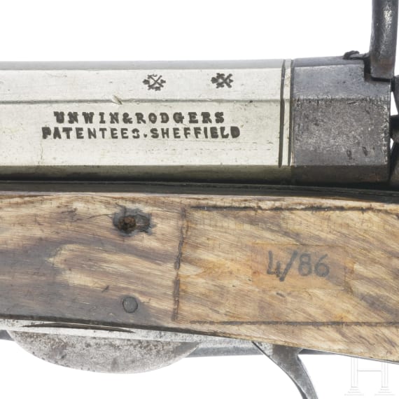 A knife-pistol Unwin & Rodgers, Sheffield, circa 1870