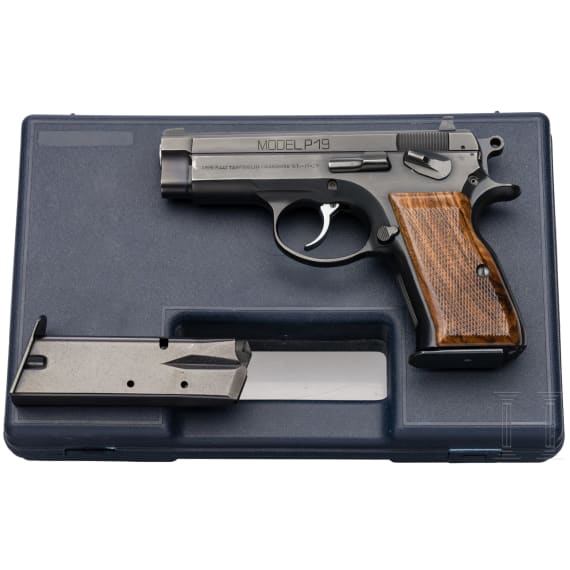A Tanfoglio Mod. P19, in case