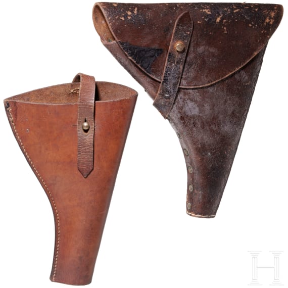 A Holster for a Webley Pistol 1913 and a Holster for a Webley Revolver Mark 6