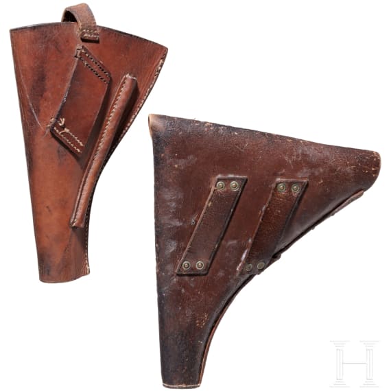 A Holster for a Webley Pistol 1913 and a Holster for a Webley Revolver Mark 6