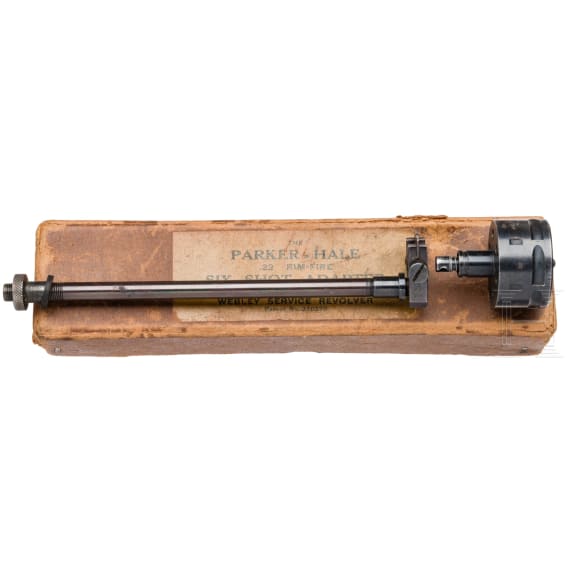 A Parker Hale conversion kit for a Webley Mark VI, in box