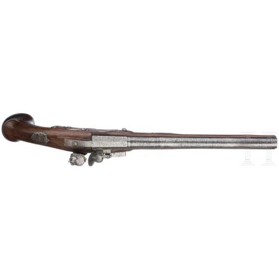 A military flintlock pistol, circa 1700