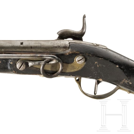 A percussion cavalry carbine, probably Bavarian, circa 1840