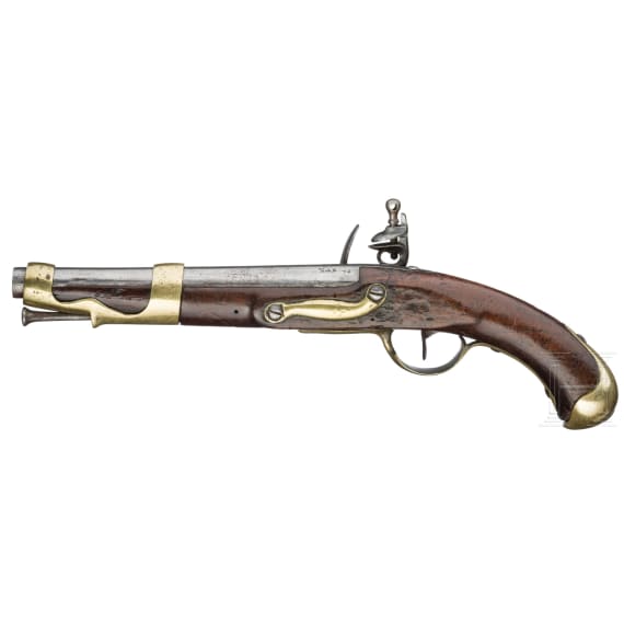 An M 1763/66 flintlock pistol, St. &Eacute;tienne