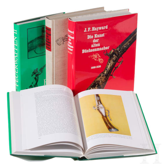 B&uuml;cherkonvolut zum Thema Schusswaffen und B&uuml;chsenmacher, deutsch, 1960er