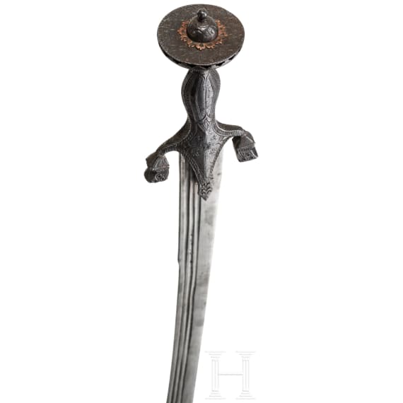 Pouluar mit ziseliertem Gef&auml;&szlig;, Afghanistan, um 1800