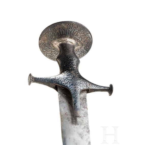 Tulwar mit silbertauschiertem Gef&auml;&szlig;, Indien, um 1800