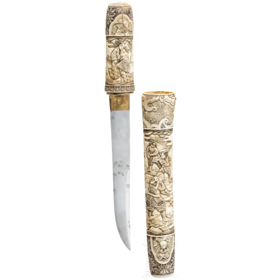 Elfenbeinmontierter Tanto, Ende Edo-Period