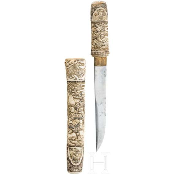 Elfenbeinmontierter Tanto, Ende Edo-Period