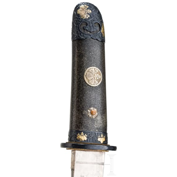 Wakizashi mit Shakudo-Montierung, 2. H&auml;lfte Edo-Periode