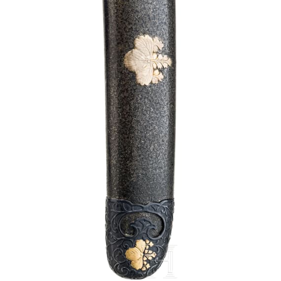 Wakizashi mit Shakudo-Montierung, 2. H&auml;lfte Edo-Periode