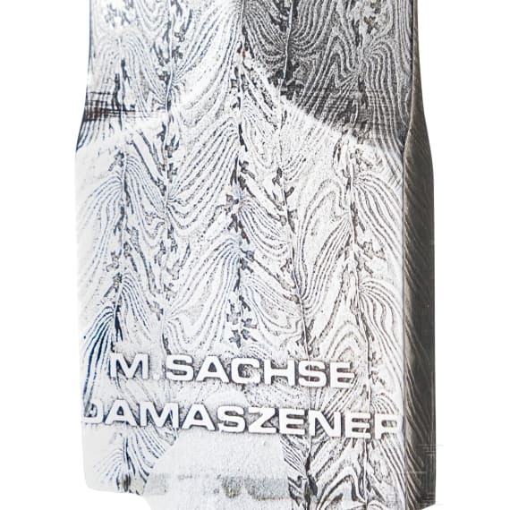 Zwei Dolchklingen aus Damaststahl, Manfred Sachse, letztes Viertel 20. JH.