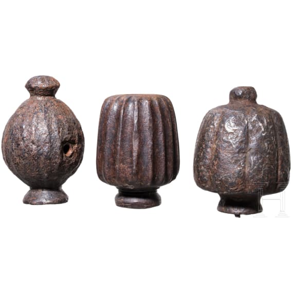 Drei Degenkn&auml;ufe, deutsch, 1600 - 1650