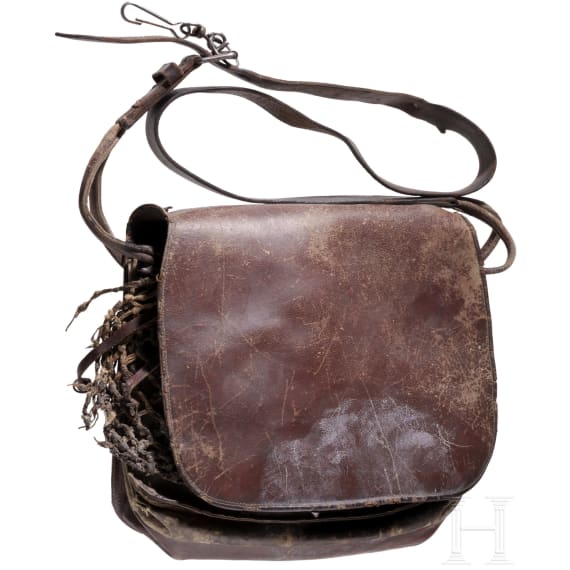 Zwei lederne Jagdtaschen, deutsch, 2. H&auml;lfte 19. Jhdt.
