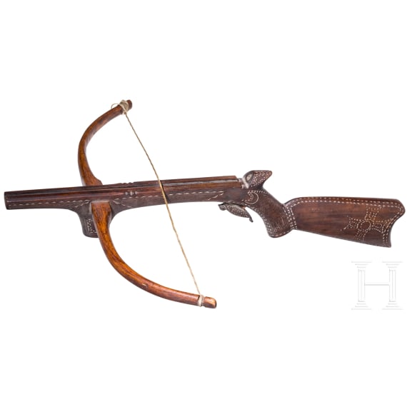 H&ouml;lzerne Armbrust, balkant&uuml;rkisch, 19. Jhdt.