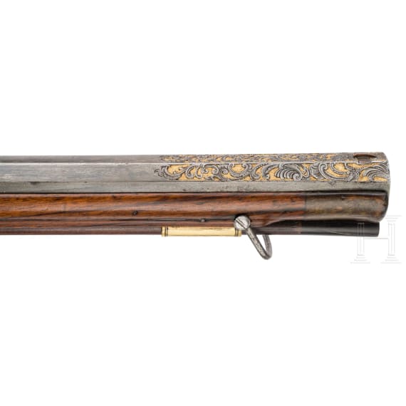Bedeutende Luxus-Radschlossb&uuml;chse, Johann Jacob Kuchenreuter in Steinweg bei Regensburg, um 1760