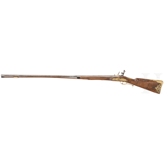 Luxus-Steinschlossflinte aus der Gewehrkammer des Kurf&uuml;rsten Max Emanuell von Bayern, um 1715 und sp&auml;ter