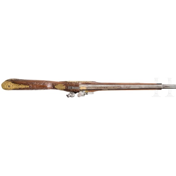 Luxus-Steinschlossflinte aus der Gewehrkammer des Kurf&uuml;rsten Max Emanuell von Bayern, um 1715 und sp&auml;ter