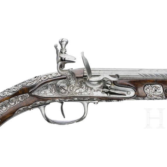 Steinschlosspistole, Italien, wohl Brescia, um 1680