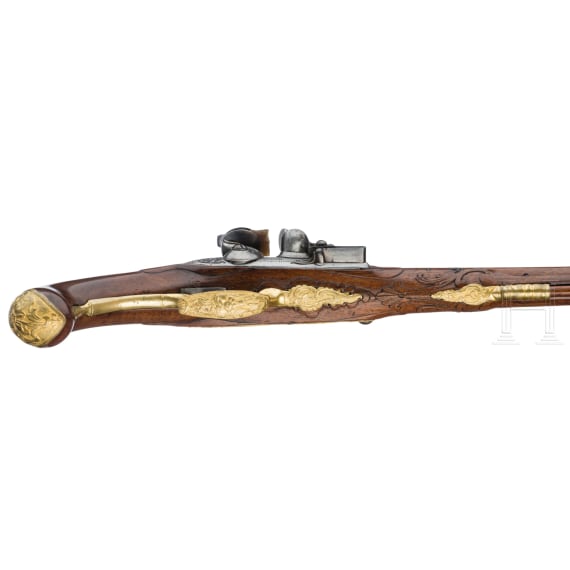 Luxus-Steinschlosspistole, C. Rasch in Braunschweig, um 1760