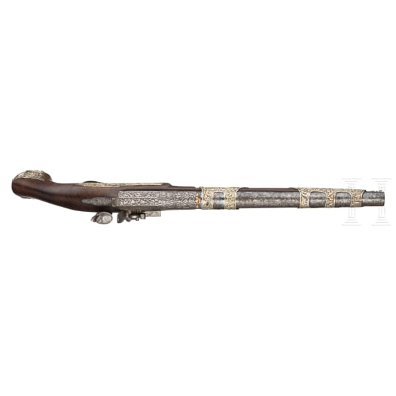 Steinschlosspistole f&uuml;r den orientalischen Markt, Moutier Le Page in Paris, um 1850
