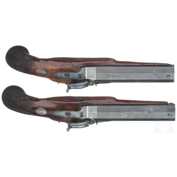 Ein Paar Perkussionspistolen, Henry Nock, London, um 1800