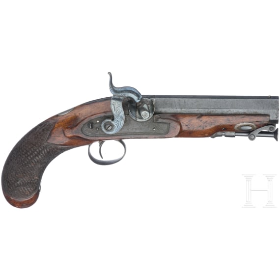 Ein Paar Perkussionspistolen, Henry Nock, London, um 1800