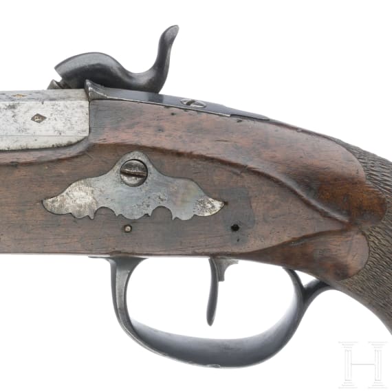 Perkussionspistole, Frankreich, um 1810