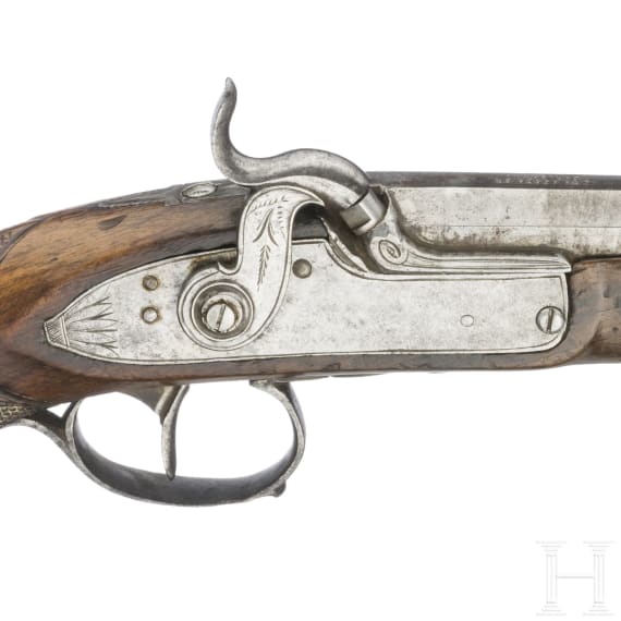 Perkussionspistole, J. Th. Asschier in Carlshamn, um 1830
